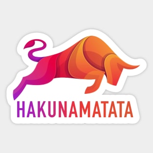 Hakunamatata Crypto Tata Token Hakunamatata tata Cryptocurrency coin Sticker